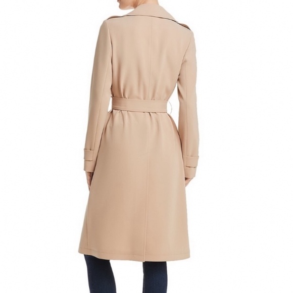 Theory Oaklane Maxyne Crepe Long Trench Coat - Picture 3 of 6